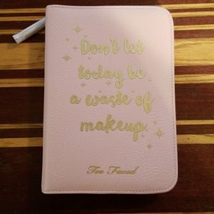 Too faced planner and zipper pouch (no makeup)